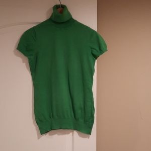 Gap Green Short Sleeve Turtleneck